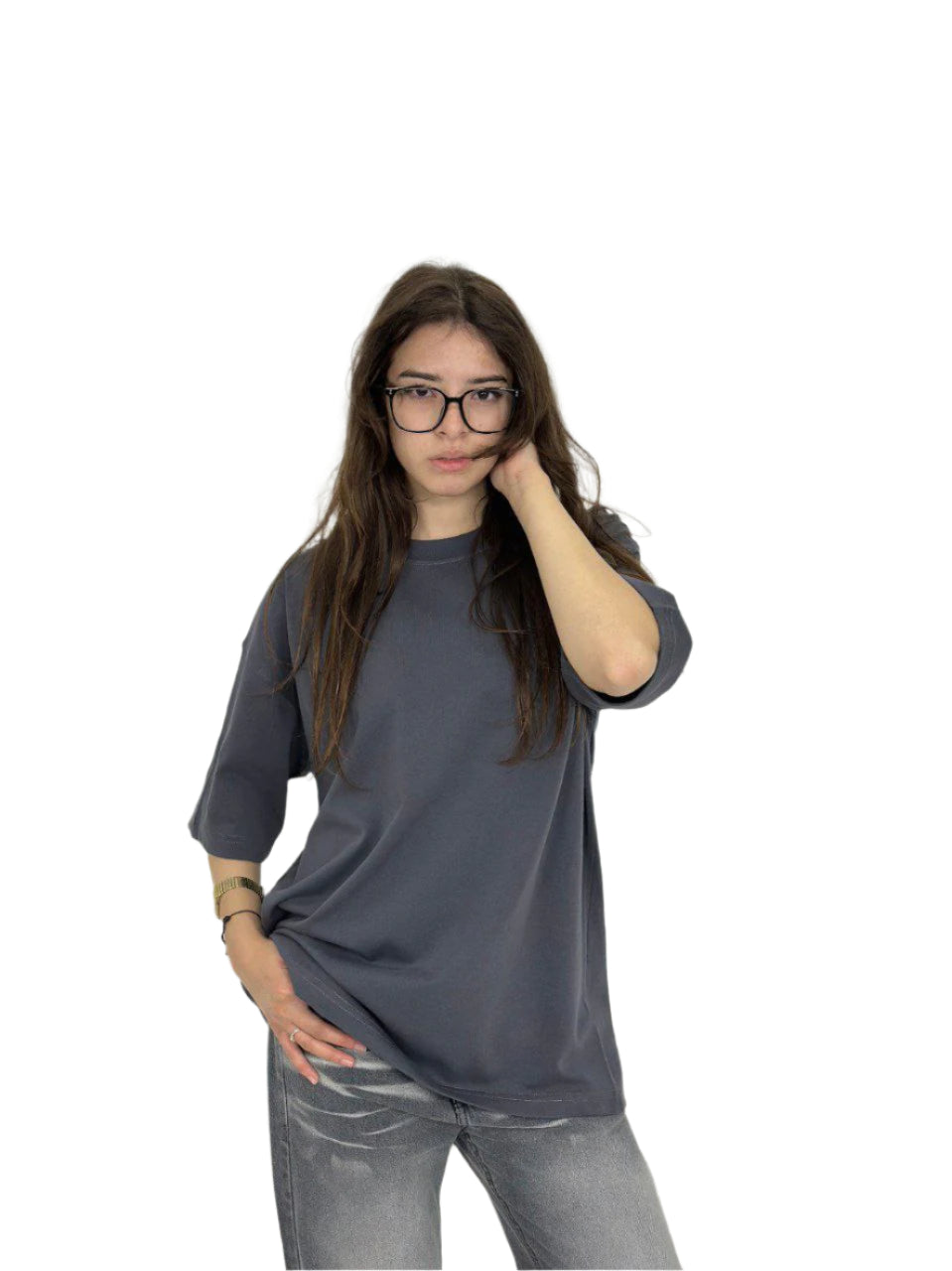 Dark Gray Oversized Tee
